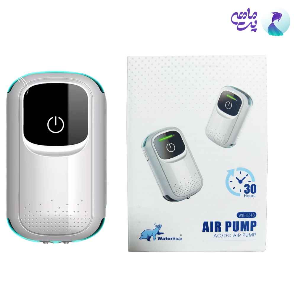 پمپ هوا شارژی آکواریوم دو خروجی واتر بر WB-Q528