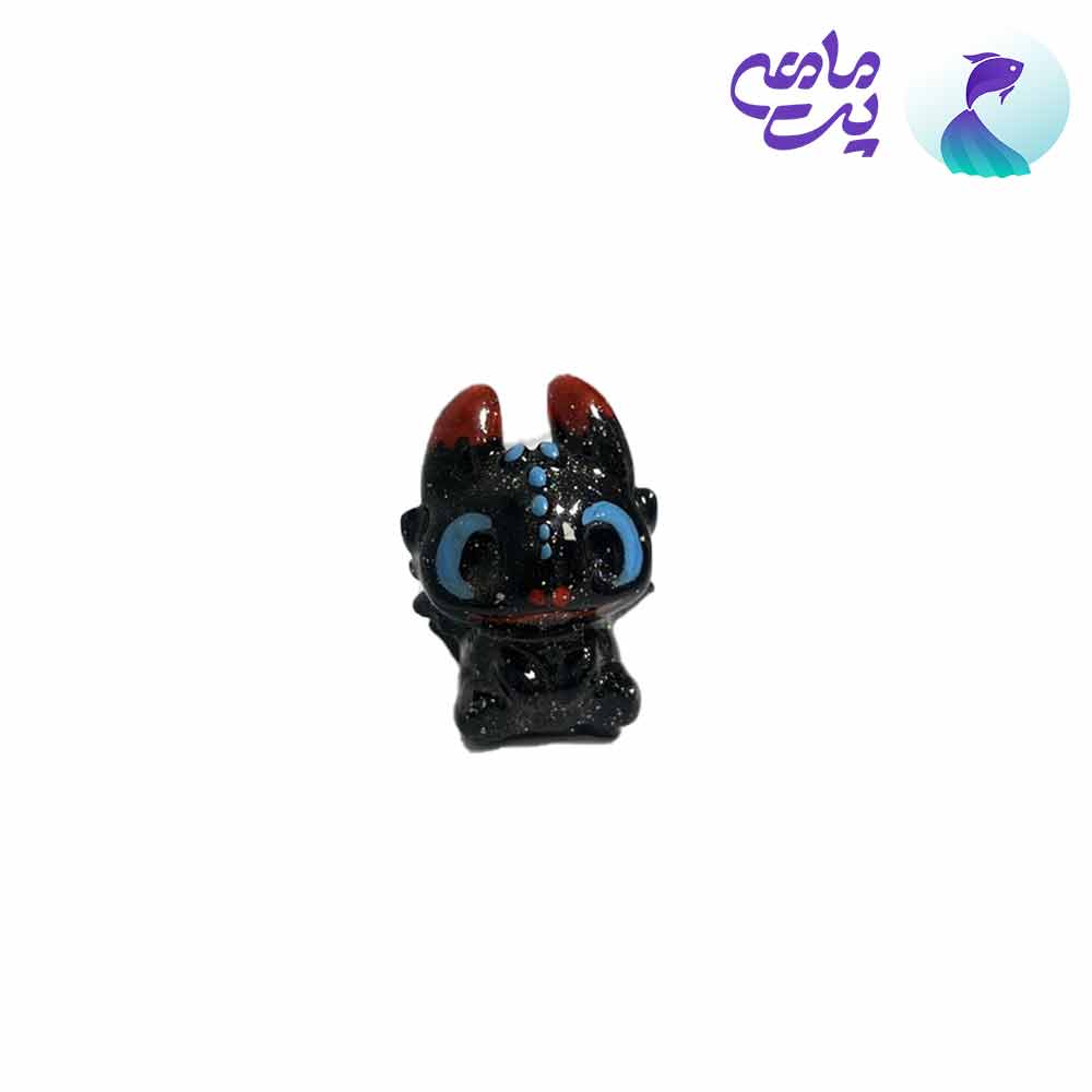 دکور سرامیکی آکواریوم طرح بی دندون بلک لایت